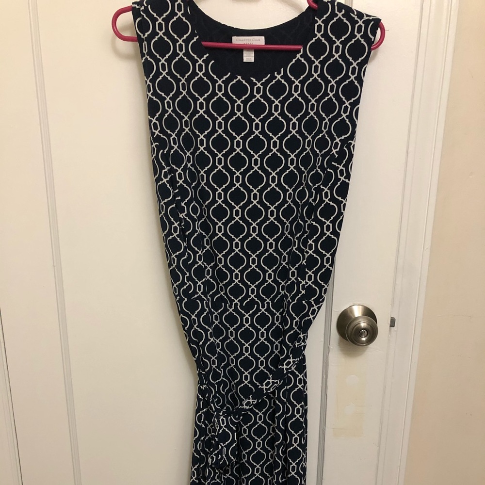 Charter Club Midi Dress with Belt 1X